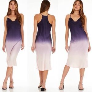 YOUNG FABULOUS & BROKE Sweetie Slip Dress Ombré Midi S